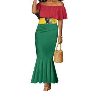 Personalized Ghana Republic Day Mermaid Dress Kwame Nkrumah Vintage Portrait Art - July 1st Theme