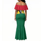 Personalized Ghana Republic Day Mermaid Dress Kwame Nkrumah Vintage Portrait Art - July 1st Theme
