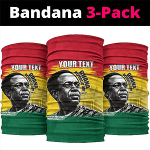 Personalized Ghana Republic Day Neck Gaiter Kwame Nkrumah Vintage Portrait Art - July 1st Theme