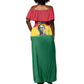 Personalized Ghana Republic Day Off Shoulder Maxi Dress Kwame Nkrumah Vintage Portrait Art - July 1st Theme