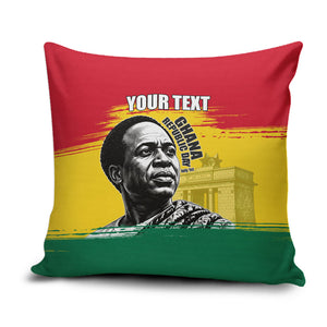 Personalized Ghana Republic Day Pillow Cover Kwame Nkrumah Vintage Portrait Art - July 1st Theme