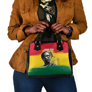 Personalized Ghana Republic Day Shoulder Handbag Kwame Nkrumah Vintage Portrait Art - July 1st Theme