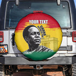Personalized Ghana Republic Day Spare Tire Cover Kwame Nkrumah Vintage Portrait Art - July 1st Theme