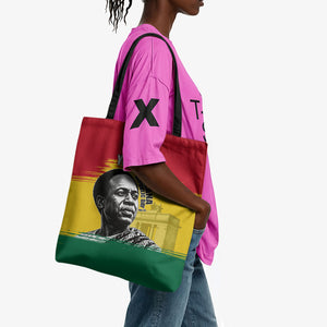 Personalized Ghana Republic Day Tote Bag Kwame Nkrumah Vintage Portrait Art - July 1st Theme