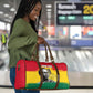 Personalized Ghana Republic Day Travel Bag Kwame Nkrumah Vintage Portrait Art - July 1st Theme