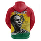 Personalized Ghana Republic Day Zip Hoodie Kwame Nkrumah Vintage Portrait Art - July 1st Theme