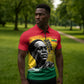 Personalized Ghana Republic Day Zipper Polo Shirt Kwame Nkrumah Vintage Portrait Art - July 1st Theme