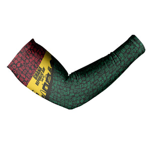 Personalized Ghana Republic Day Arm Sleeves Adinkra Pattern Heritage Silhouette African Culture Art