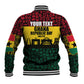Personalized Ghana Republic Day Baseball Jacket Adinkra Pattern Heritage Silhouette African Culture Art