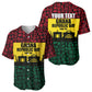 Personalized Ghana Republic Day Baseball Jersey Adinkra Pattern Heritage Silhouette African Culture Art
