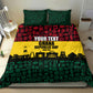 Personalized Ghana Republic Day Bedding Set Adinkra Pattern Heritage Silhouette African Culture Art