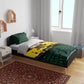 Personalized Ghana Republic Day Bedding Set Adinkra Pattern Heritage Silhouette African Culture Art