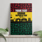 Personalized Ghana Republic Day Canvas Wall Art Adinkra Pattern Heritage Silhouette African Culture Art