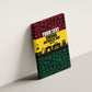 Personalized Ghana Republic Day Canvas Wall Art Adinkra Pattern Heritage Silhouette African Culture Art