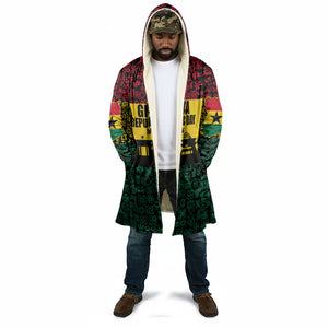 Personalized Ghana Republic Day Cloak Adinkra Pattern Heritage Silhouette African Culture Art