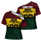 Personalized Ghana Republic Day Cross Shoulder Shirt Adinkra Pattern Heritage Silhouette African Culture Art