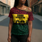 Personalized Ghana Republic Day Cross Shoulder Shirt Adinkra Pattern Heritage Silhouette African Culture Art