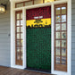 Personalized Ghana Republic Day Door Cover Adinkra Pattern Heritage Silhouette African Culture Art