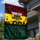 Personalized Ghana Republic Day Garden Flag Adinkra Pattern Heritage Silhouette African Culture Art