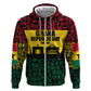Personalized Ghana Republic Day Hoodie Adinkra Pattern Heritage Silhouette African Culture Art