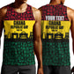Personalized Ghana Republic Day Men Tank Top Adinkra Pattern Heritage Silhouette African Culture Art