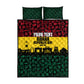 Personalized Ghana Republic Day Quilt Bed Set Adinkra Pattern Heritage Silhouette African Culture Art