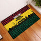 Personalized Ghana Republic Day Rubber Doormat Adinkra Pattern Heritage Silhouette African Culture Art
