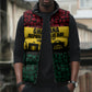 Personalized Ghana Republic Day Sleeveless Puffer Jacket Adinkra Pattern Heritage Silhouette African Culture Art