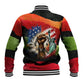 Happy 250th You Still Owe Us Black Pride Baseball Jacket Pan African Flag Broken Chains - Statue Of Liberty