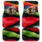 Happy 250th You Still Owe Us Black Pride Car Mats Pan African Flag Broken Chains - Statue Of Liberty