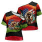 Happy 250th You Still Owe Us Black Pride Cross Shoulder Shirt Pan African Flag Broken Chains - Statue Of Liberty