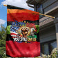 Happy 250th You Still Owe Us Black Pride Garden Flag Pan African Flag Broken Chains - Statue Of Liberty
