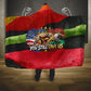 Happy 250th You Still Owe Us Black Pride Hooded Blanket Pan African Flag Broken Chains - Statue Of Liberty