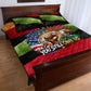 Happy 250th You Still Owe Us Black Pride Quilt Bed Set Pan African Flag Broken Chains - Statue Of Liberty
