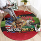 Happy 250th You Still Owe Us Black Pride Round Carpet Pan African Flag Broken Chains - Statue Of Liberty