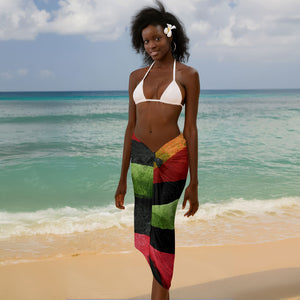 Happy 250th You Still Owe Us Black Pride Sarong Pan African Flag Broken Chains - Statue Of Liberty