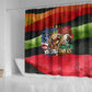 Happy 250th You Still Owe Us Black Pride Shower Curtain Pan African Flag Broken Chains - Statue Of Liberty
