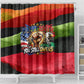 Happy 250th You Still Owe Us Black Pride Shower Curtain Pan African Flag Broken Chains - Statue Of Liberty