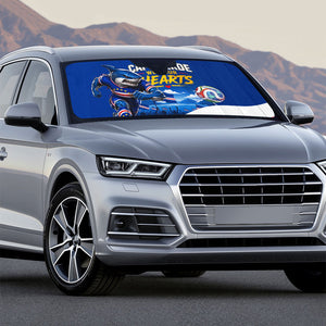 Cape Verde Won Our Hearts Soccer Auto Sun Shade Blue Sharks Football Mascot Patriotic National Team