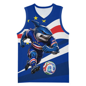 Cape Verde Won Our Hearts Soccer Basketball Jersey Blue Sharks Football Mascot Patriotic National Team
