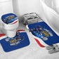 Cape Verde Won Our Hearts Soccer Bathroom Set Blue Sharks Football Mascot Patriotic National Team