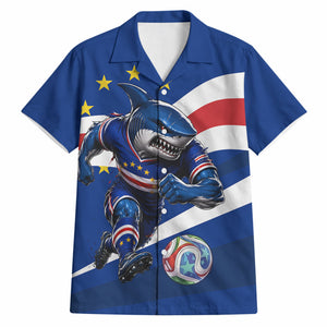 Cape Verde Won Our Hearts Soccer Hawaiian Shirt Blue Sharks Football Mascot Patriotic National Team