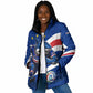 Cape Verde Won Our Hearts Soccer Padded Jacket Blue Sharks Football Mascot Patriotic National Team