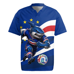 Cape Verde Won Our Hearts Soccer Rugby Jersey Blue Sharks Football Mascot Patriotic National Team