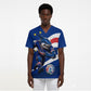 Cape Verde Won Our Hearts Soccer Scrub Top Blue Sharks Football Mascot Patriotic National Team