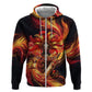 Trinbago Knight Riders Cricket Hoodie Trinidad and Tobago Fiery Knight Warrior Bat Flame