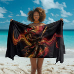 Trinbago Knight Riders Cricket Sarong Trinidad and Tobago Fiery Knight Warrior Bat Flame
