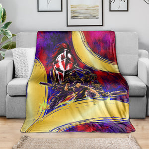 Trinbago Knight Riders Cricket Blanket Trinidad and Tobago Unleash The Knight Brush Stroke