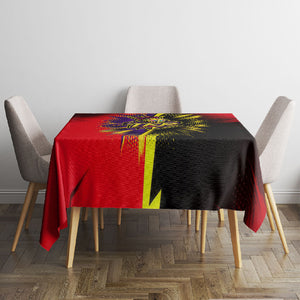 Trinidad and Tobago Cricket Tablecloth Trinbago Knight Riders - Ride Or Die Comic Halftone