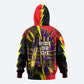 Trinidad and Tobago Cricket Zip Hoodie Trinbago Knight Riders - Ride Or Die Comic Halftone